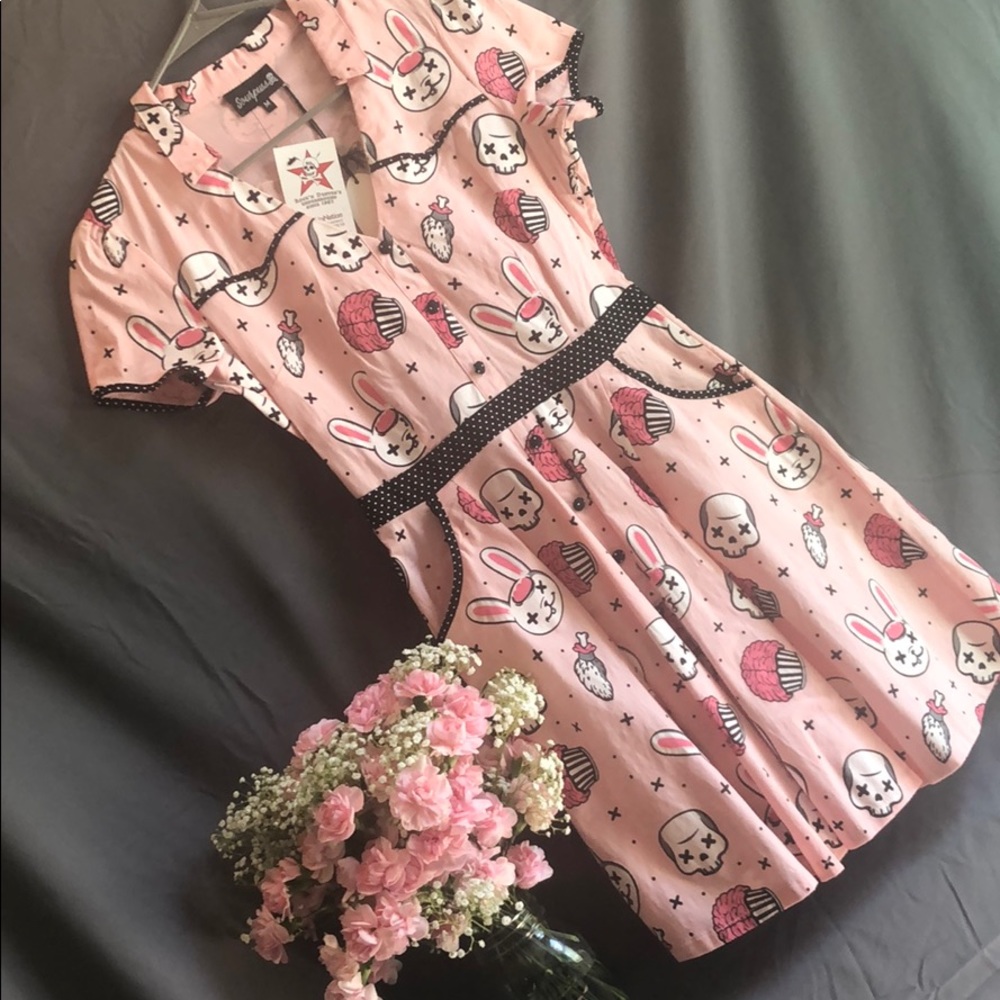 Sourpuss NWT pinup rockabilly dress